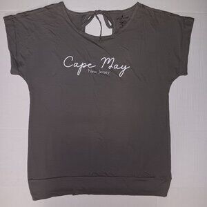 SOFT AS A GRAPE CAPE MAY NEW JERSEY TIE-BACK TOP